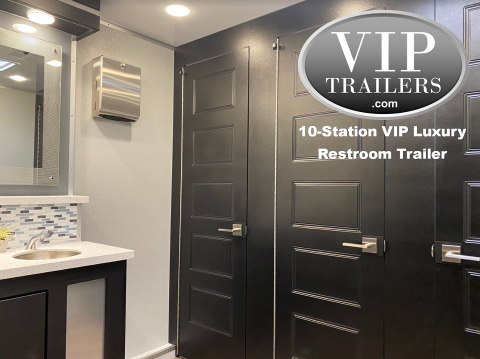 VIP Trailers 10 Station Restroom Trailer